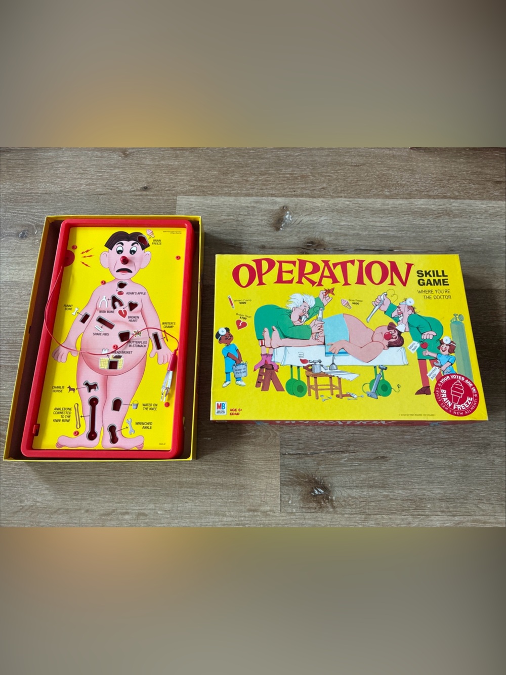 Hasbro Milton Bradley Operation 2003 Board Game Skill Kids Doctor Toys